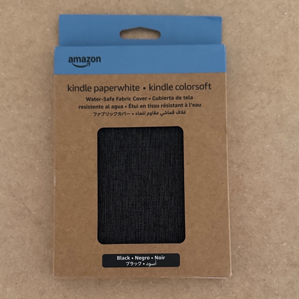 Amazon Kindle Paperwhite Black Fabric Cover